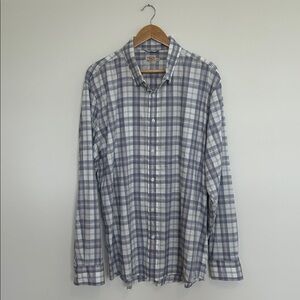 Faherty Men’s The Movement Shirt White Rock Plaid Size‎ XXL EUC